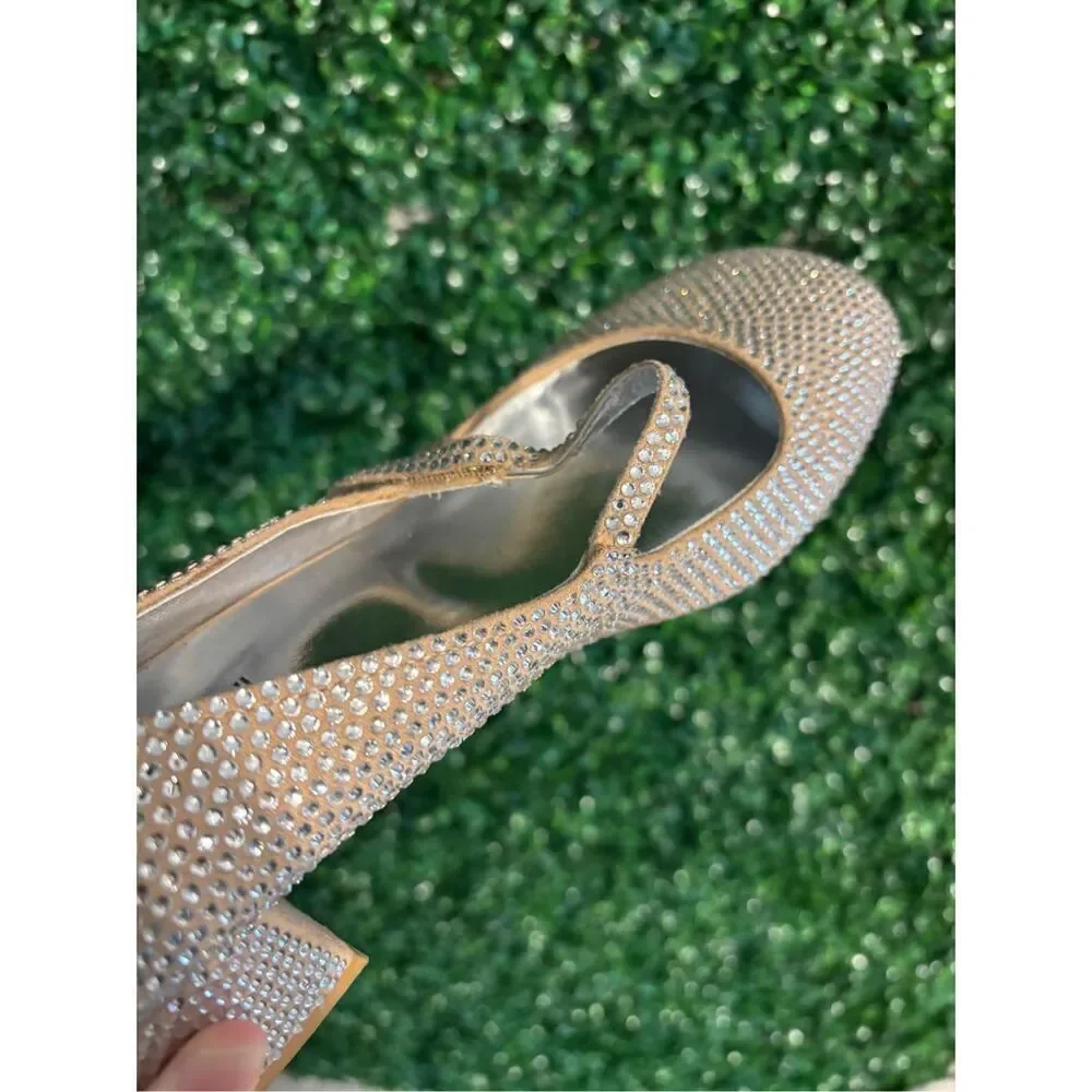 Jeffery Campbell Regal Mary Jane Pump Womens Size 9.5 Silver - Picture 9 of 9